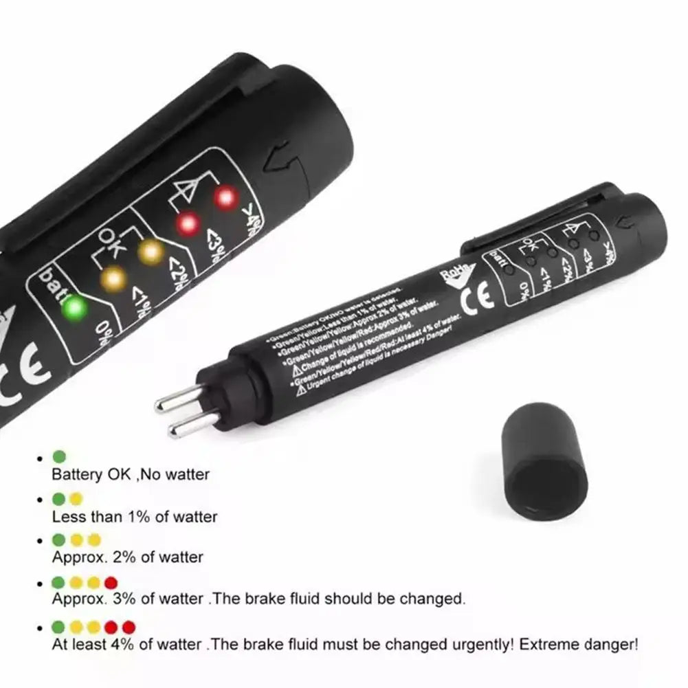 MINI Brake Fluid Tester Pen Automotive Universal DOT3/DOT4/DOT5 Testing 5 LED Brake Fluid Tester Car Diagnostic Tool