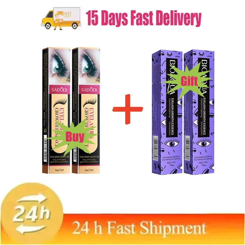 Fast Eyelash Growth Serum 7 Days Lashes Eyebrow Enhancer Product Longer Fuller Thicker Extension Treatment Lash Lift Care Makeup