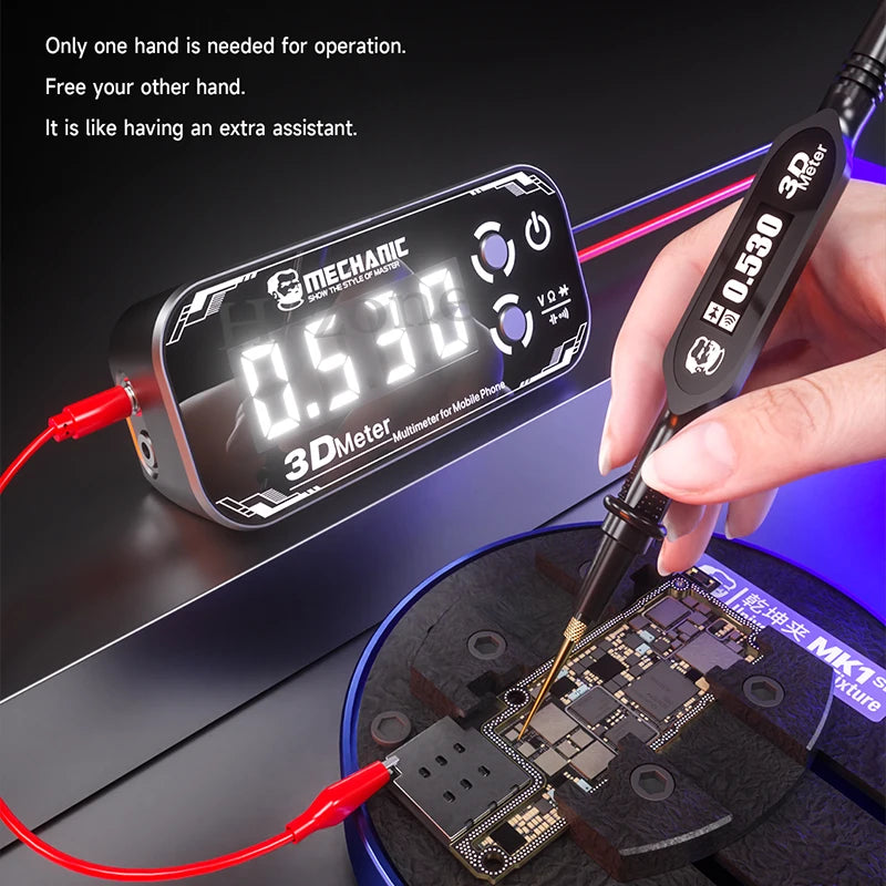 MECHANIC 3D Meter Vision Pen SHERLOCK V3.0 Inspection Car Digital Smart Multimeter Test with LCD Internal Screen Display Tool