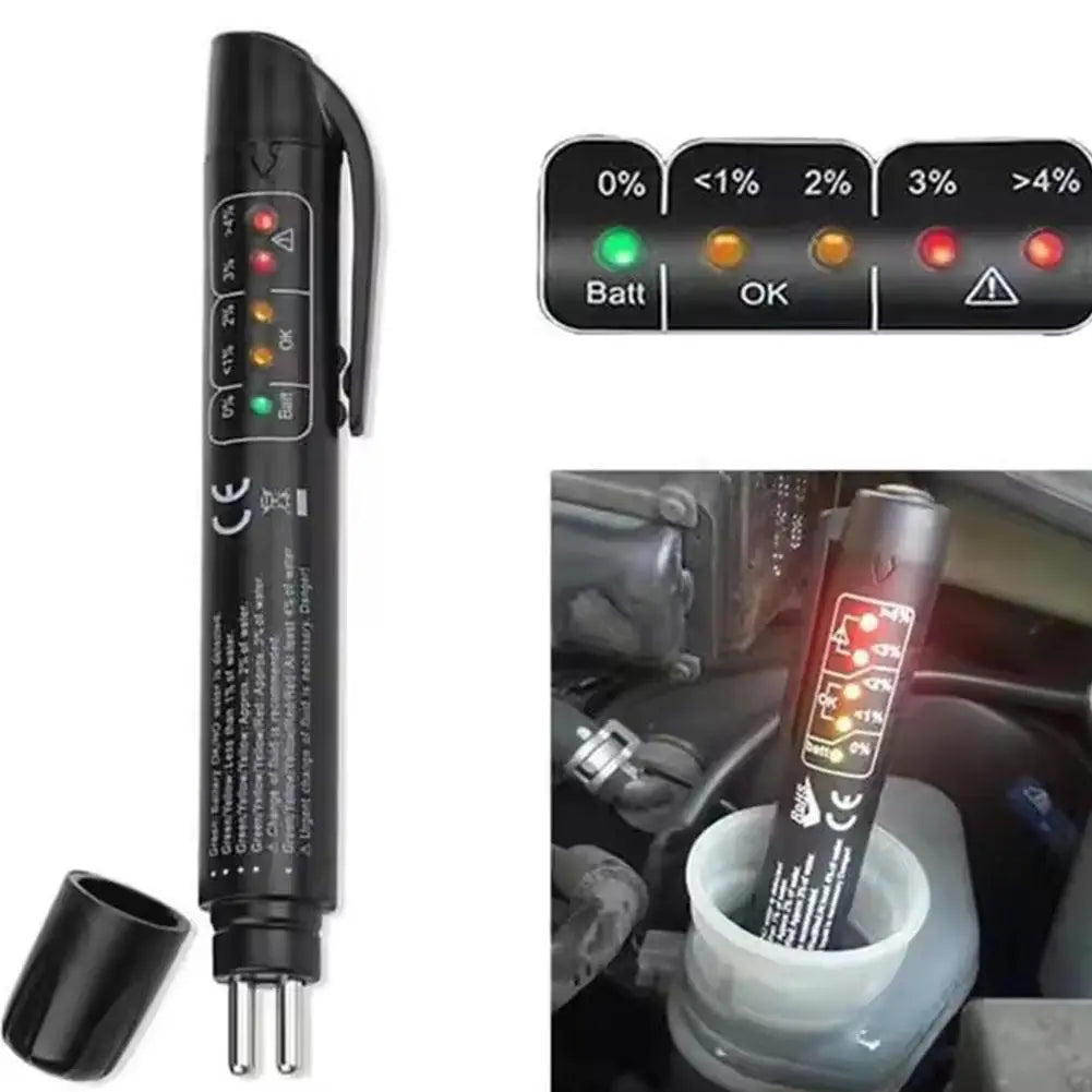 MINI Brake Fluid Tester Pen Automotive Universal DOT3/DOT4/DOT5 Testing 5 LED Brake Fluid Tester Car Diagnostic Tool