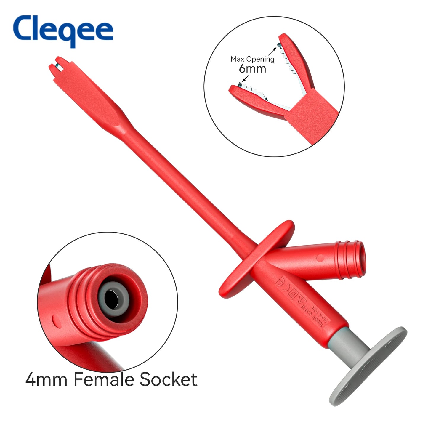 Cleqee CKT015 Multimeter Test Leads Kit with High Voltage Alligator Clip Test Hooks,Wire Piercing Probes,for Electrical Testing
