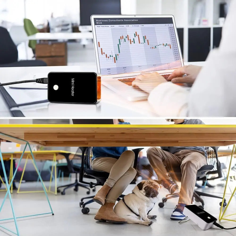 US Ship Portable Space Heater Desktop Hand Warmer Space Heater Portable Mini Electric Heater For Home Heaters Winter Heating Fan