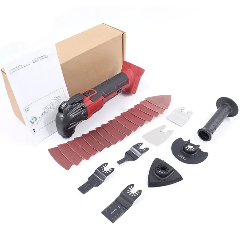 Electric Oscillating Multi Function Tool 6 Gears Cordless Vibration Trimmer Cutting Saw Power Tools For Milwaukee 18V Battery