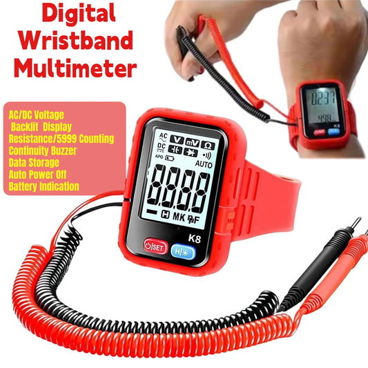 K8 Digital Wrist Multimeter Handheld Tester Suitable For High-altitude Work Test Measurement Tool Accessory
