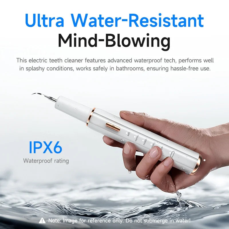 Electric Ultrasonic Dental Cleaner with  5 Modes Calculus Oral Tartar Remover Tooth Stain Cleaner Teeth Whitening Oral Care