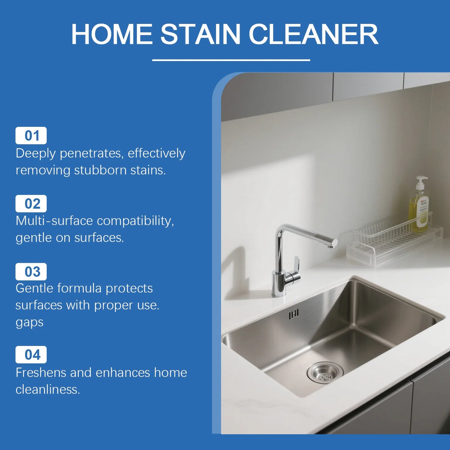 JAKEHOE Household Stain Remover Gel Heavy Duty Washing Machine Cleaner with Brush Shower Bathroom Sink All-Purpose Cleaning Gel
