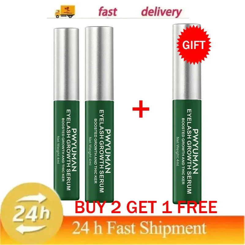 Fast Eyelash Growth Serum 7 Days Natural Eyelash Enhancer Longer Fuller Thicker Curling Lash Treatment Makeup Eye Care Products