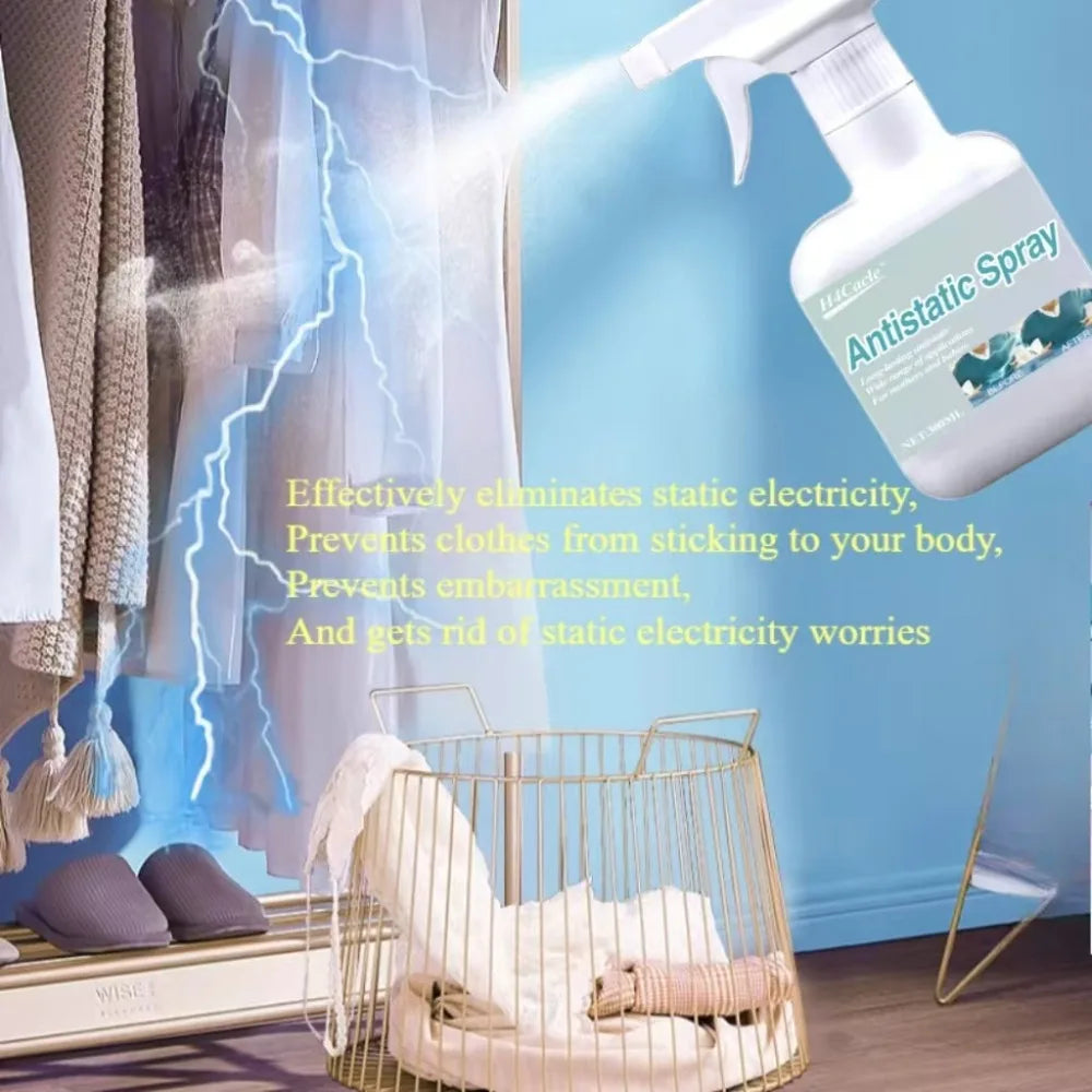 Antistatic Spray Household Clothing Down Jacket Comforter Remove Static Electricity Hair Spray Long-lasting Anti-static Spray