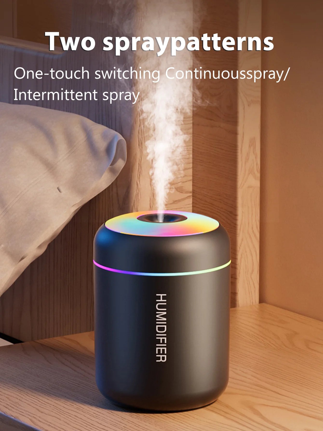 180ML Mini Air Humidifier USB Electric Aroma Diffuser Essential Oil Purifier Aromatherapy Mist Maker Lights For Car Home Bedroom