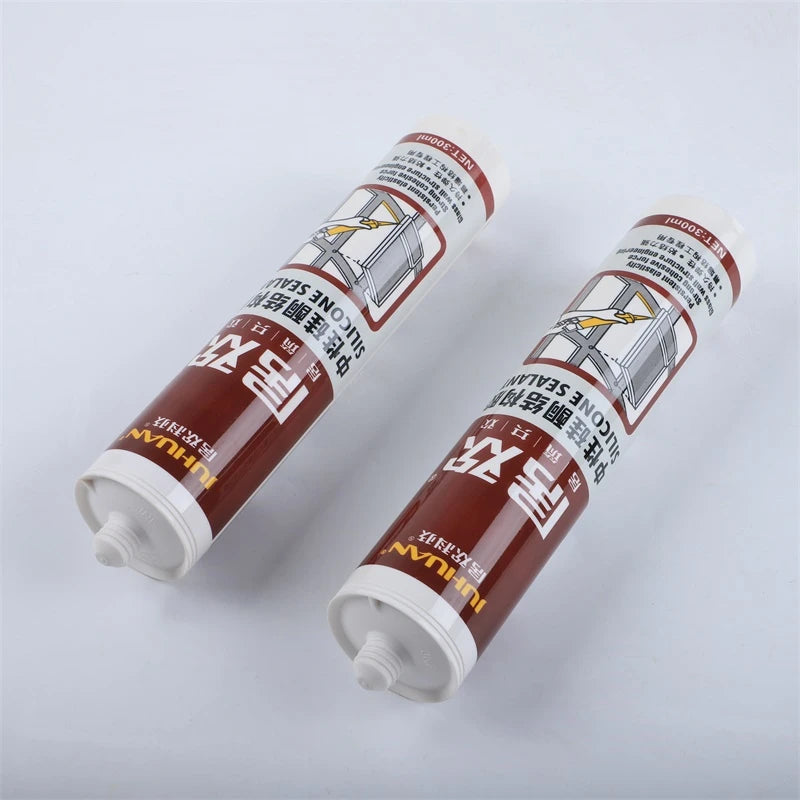 White Neutral Silicone Sealant for Curtain Wall Glass & Stainless Steel Construction Adhesive Leather Application