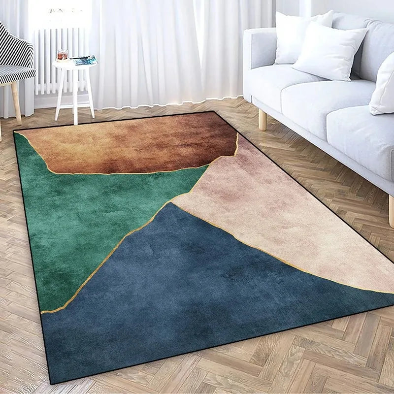 Nordic Luxury Living Room Carpet Minimalist and Atmospheric Style Living Room Bedroom Mat Area Rug Moderne Home Dekoration