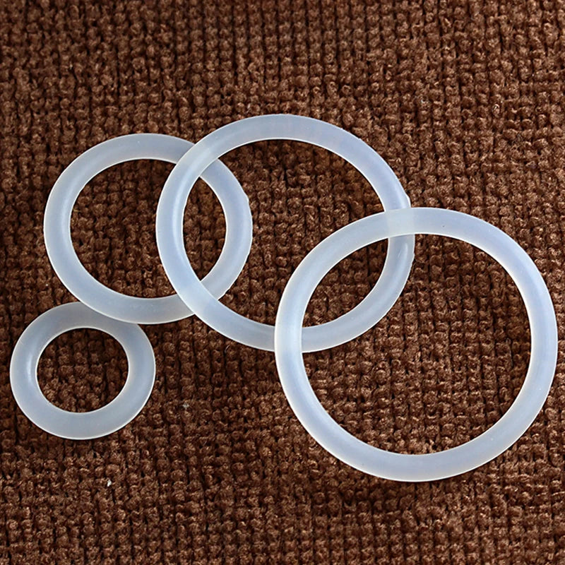 VMQ CS2.2mm CS2.4mm CS2.5mm White Silicone Sealing Ring Food Grade Silicone Insulation Shape Sealing O-ring Silicone Ring