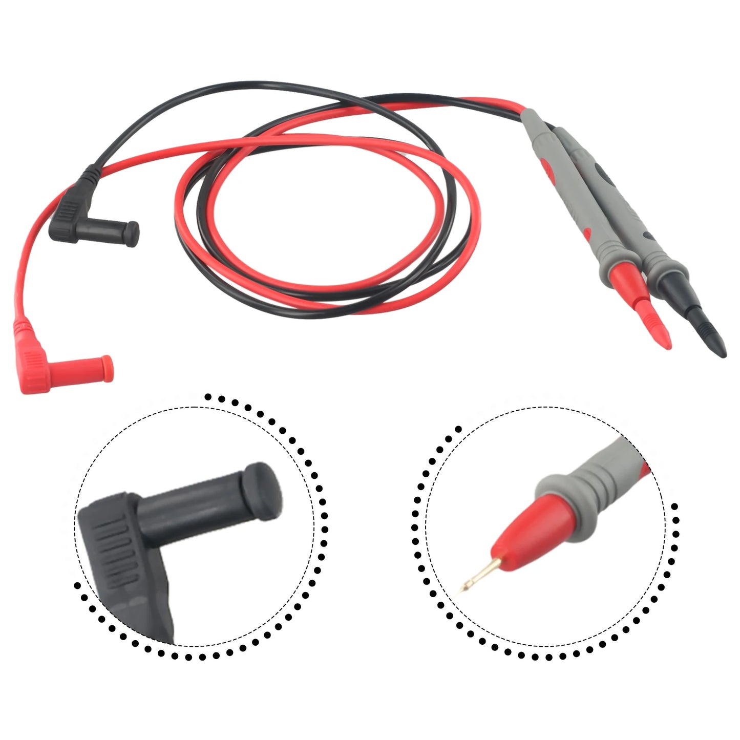 PT1005 1000V 10A Digital Multimeter Probe Test Instrument Pen PVC Wire Pen Tip Cable Tester Kit For Testing IC Components