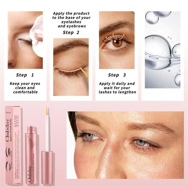 Fast Eyebrow Growth Serum Eyelash Hair Growth Anti Hairs Loss Product Prevent Baldness Fuller Thicker Lengthening Eyebrow Makeup