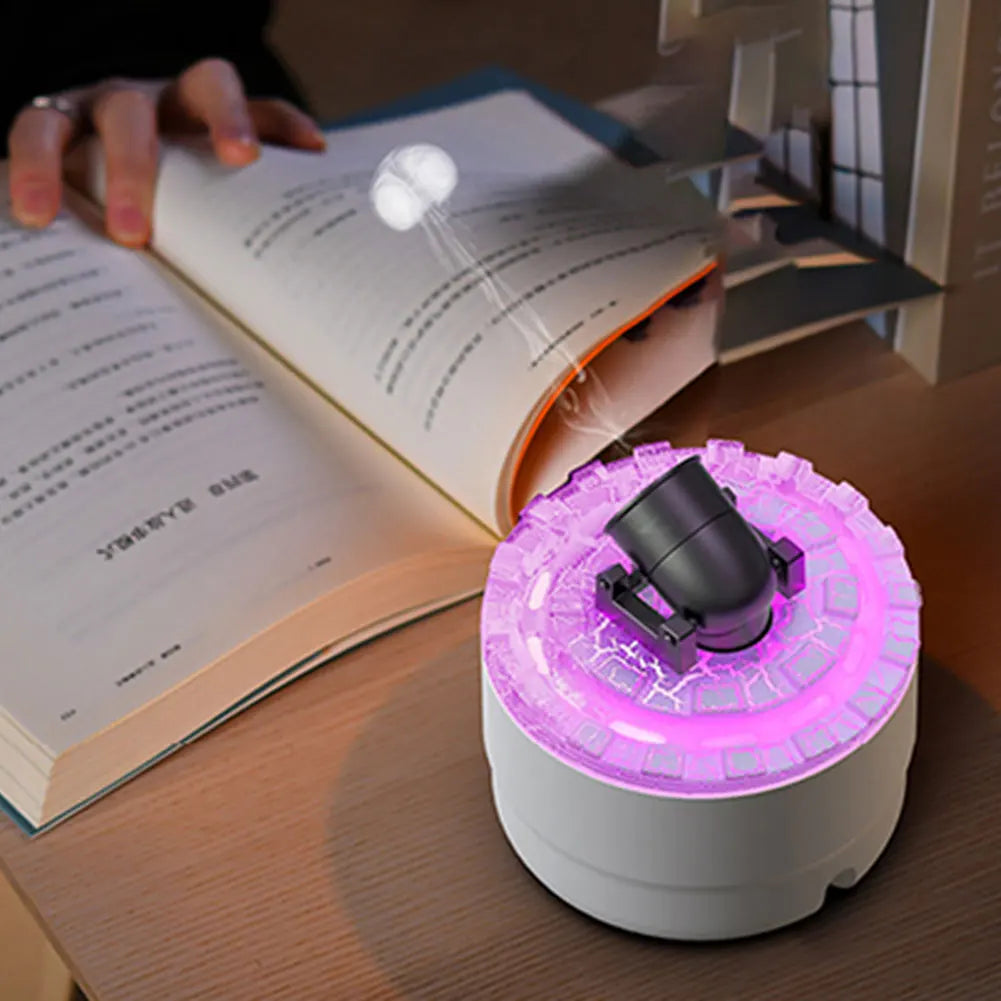 Aroma Diffuser Air Humidifier LED Lighting Simulation Volcanic Crack Fragrance Machine Cannon Blast Turret Aroma Car Purifier