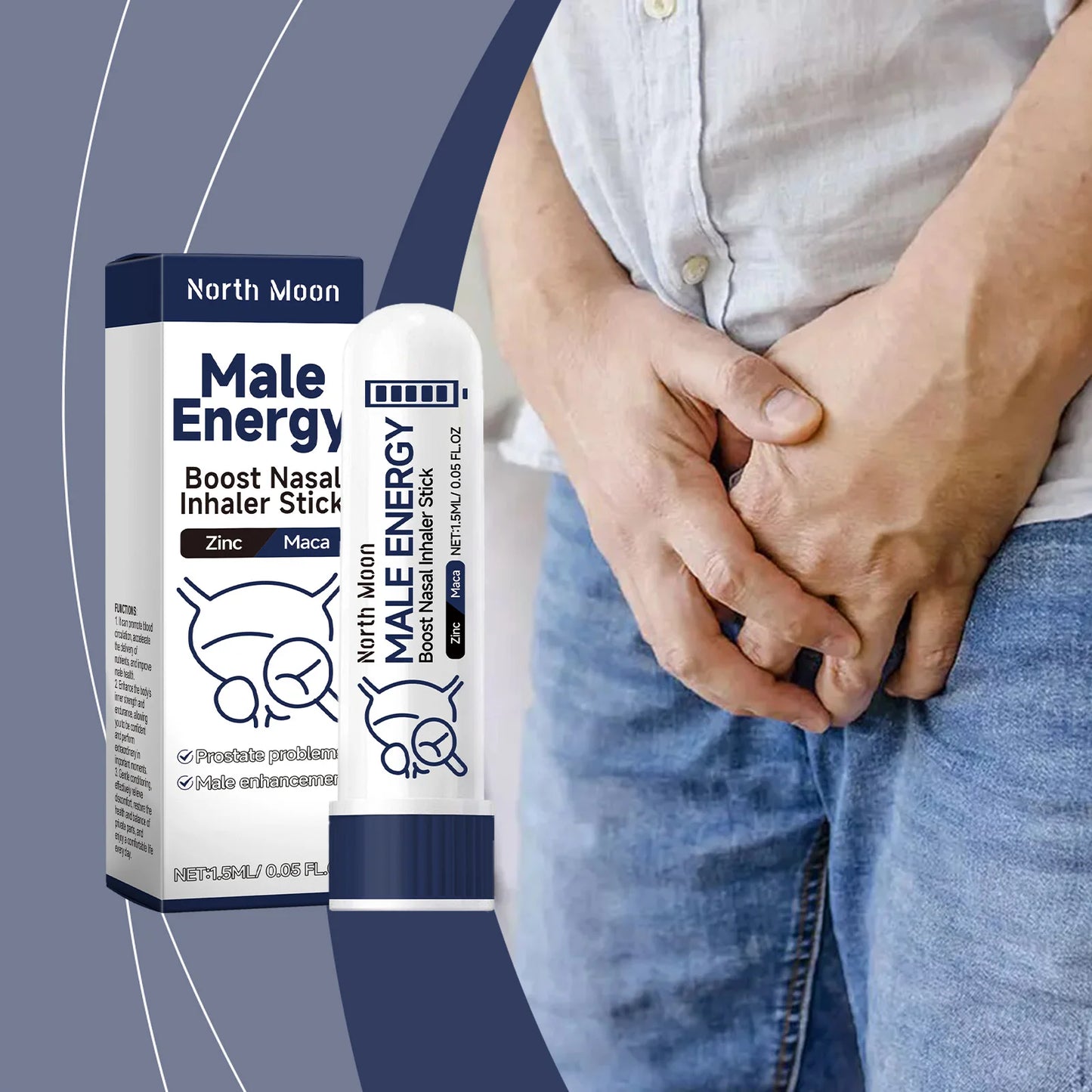 Men's Nursing Nasal Sniffing Stick Gentle Care Daily Nutrition Body Comfortable Inhalation Nasal Sniffing Stick jq&st