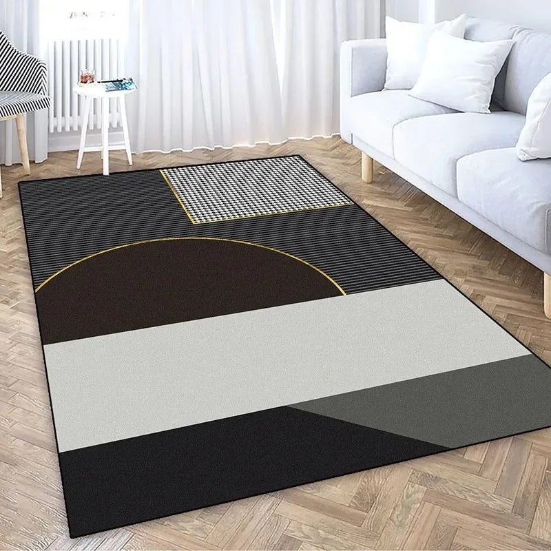 Nordic Luxury Living Room Carpet Minimalist and Atmospheric Style Living Room Bedroom Mat Area Rug Moderne Home Dekoration