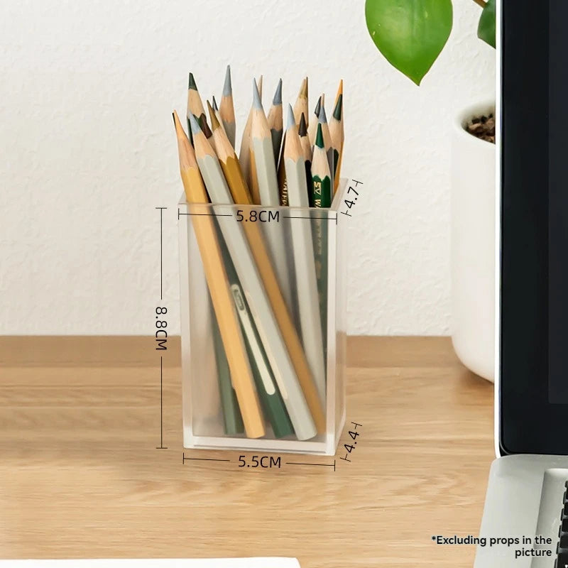 Transparent Pen Holder Office Desktop Storage Box Simple And Multi Functional Pen Box For Storage
