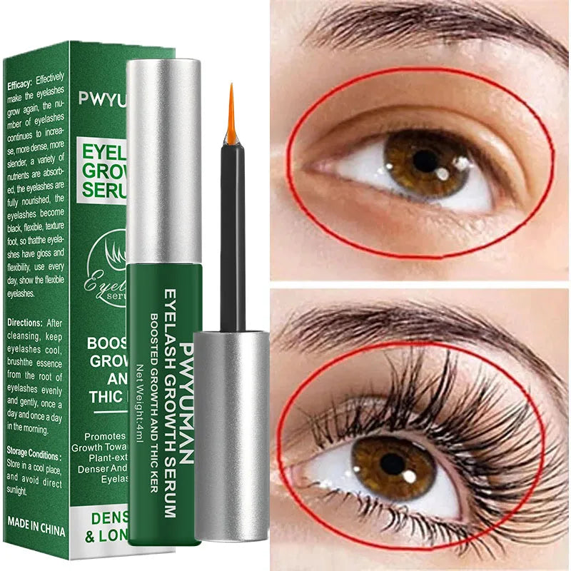 Fast Eyelash Growth Serum 7 Days Natural Eyelash Enhancer Longer Fuller Thicker Curling Lash Treatment Makeup Eye Care Products