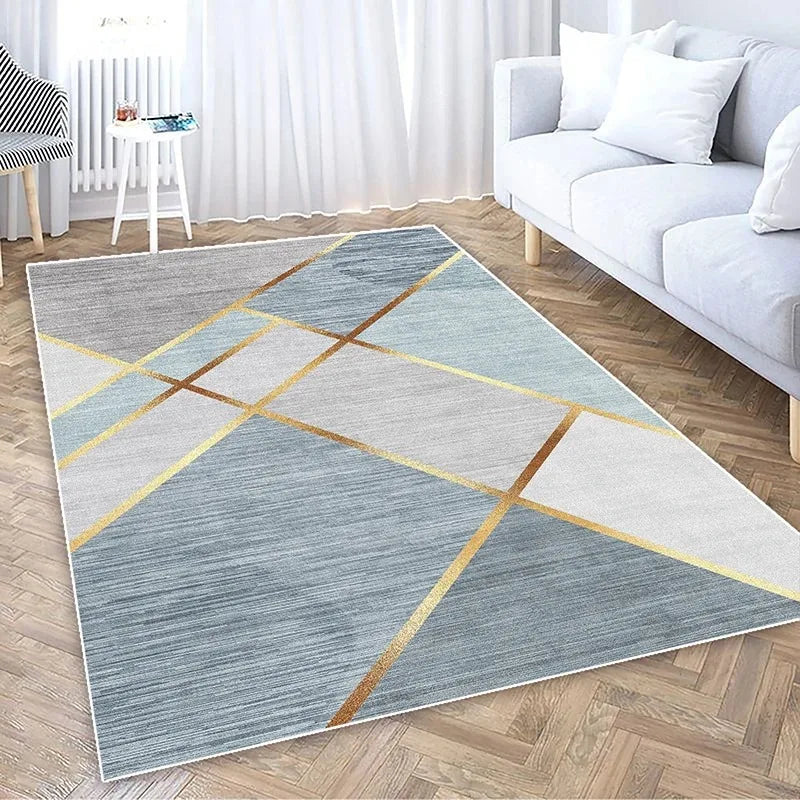 Nordic Luxury Living Room Carpet Minimalist and Atmospheric Style Living Room Bedroom Mat Area Rug Moderne Home Dekoration