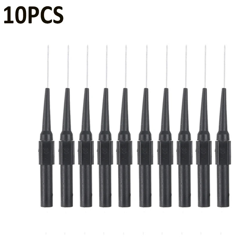 10Pcs Auto Test Probe Car Electrical Circuit Detection Diagnostic Tool Multimeter Test Leads Pin flexible Test Probe Tips 0.7mm