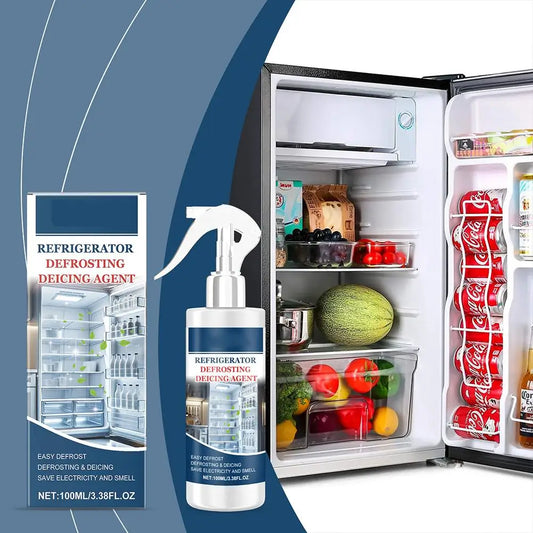 Refrigerator Deicer Ice Melting Spray Freezer Defrost Solution Anti Frost Formula Fast Acting Cleaner Home Appliance Care