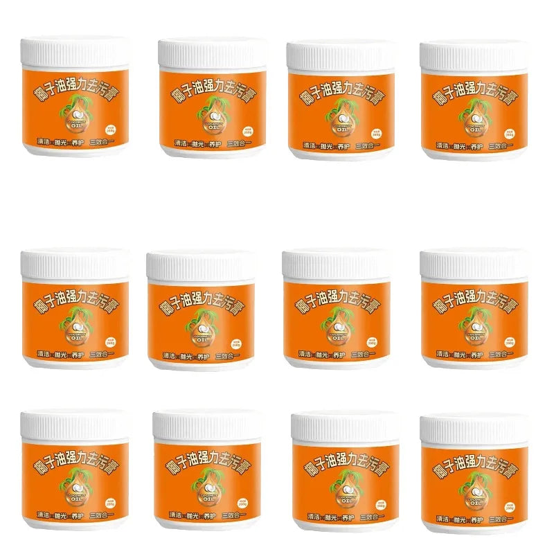 Household Coconut Oil Power Stain Remover Stainless Steel Cookware Polishing Cleaner Multi-Purpose Strong Decontamination Paste