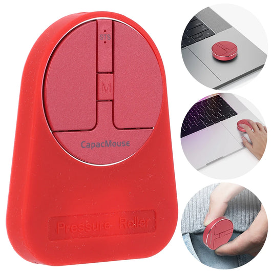 Ultra Thin Wireless Computer Mouse 3 Adjustable DPI Mini Capacitive Mouse Cordless Mice with USB Receiver for Laptop PC Computer