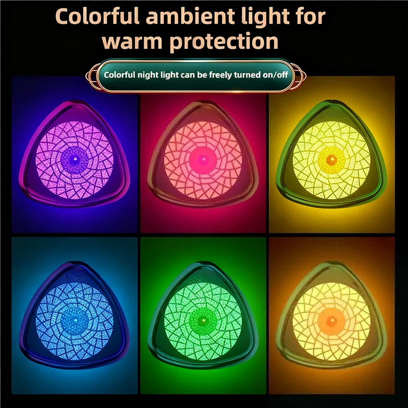 TINSOL 1000ml Air Humidifier LED Night Light Smart Power-Off Protection USB Portable Humidifier Ideal for Home and Office