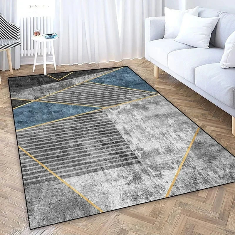 Nordic Luxury Living Room Carpet Minimalist and Atmospheric Style Living Room Bedroom Mat Area Rug Moderne Home Dekoration
