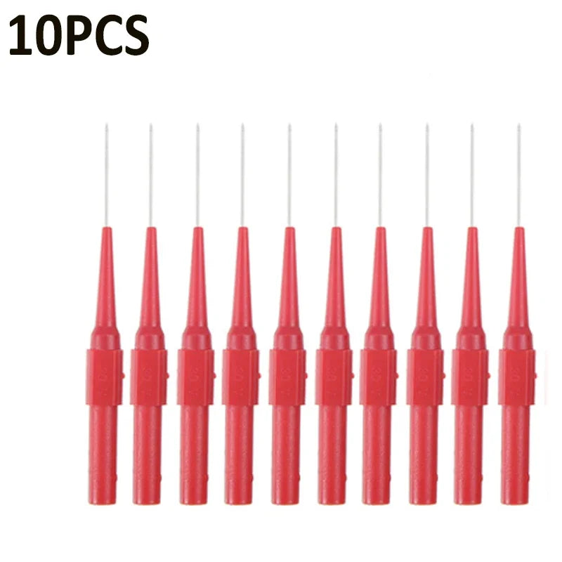 10Pcs Auto Test Probe Car Electrical Circuit Detection Diagnostic Tool Multimeter Test Leads Pin flexible Test Probe Tips 0.7mm