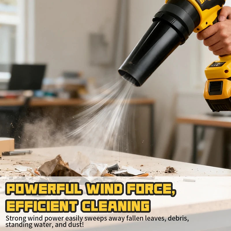 EDOG Brushless Electric Turbo Blower Long Tube Blower Jet Fan Handheld Leaf Blowing Snow Tool for Dewalt 20v Battery Pin