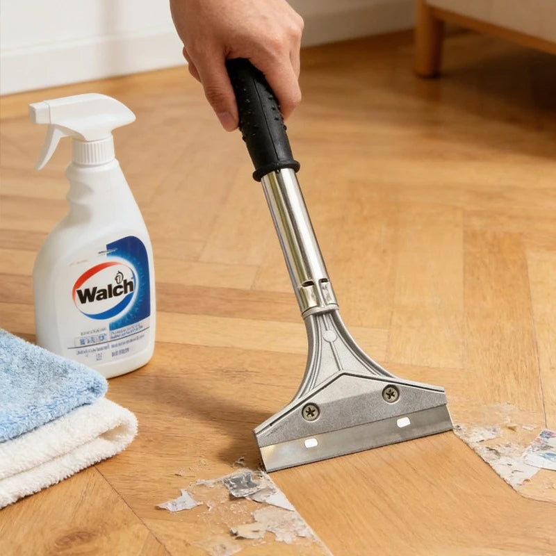 Multi Functional Cleaning Shovel Wide Razor Blade Scraper Tools Cleaning and Removing Adhesive Scraper for Glass Floor Tiles