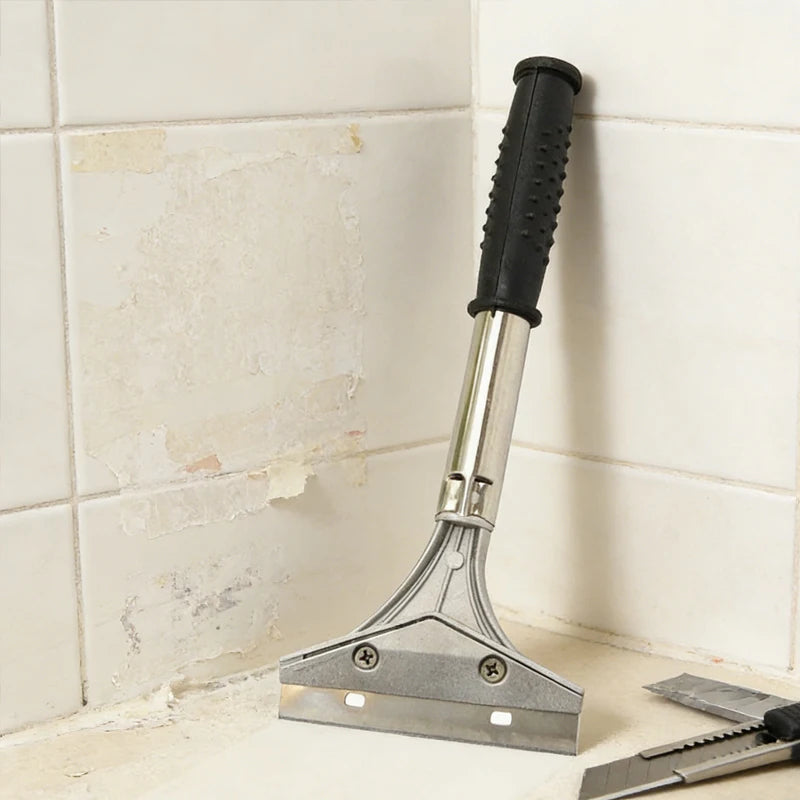 Multi Functional Cleaning Shovel Wide Razor Blade Scraper Tools Cleaning and Removing Adhesive Scraper for Glass Floor Tiles