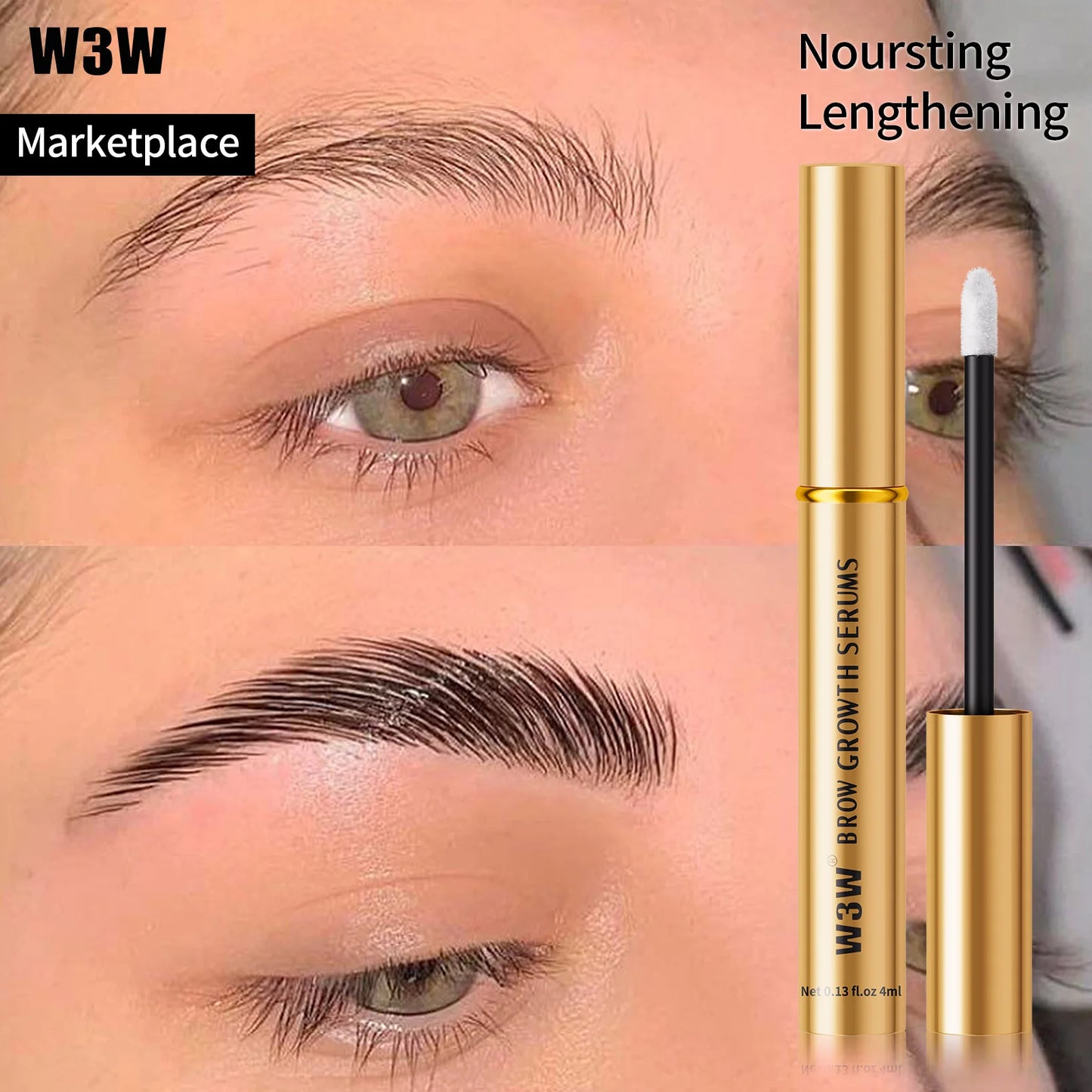 Fast Eyebrow Growth Serum Eyelash Hair Growth Anti Hairs Loss Product Prevent Baldness Fuller Thicker Lengthening Eyebrow Makeup