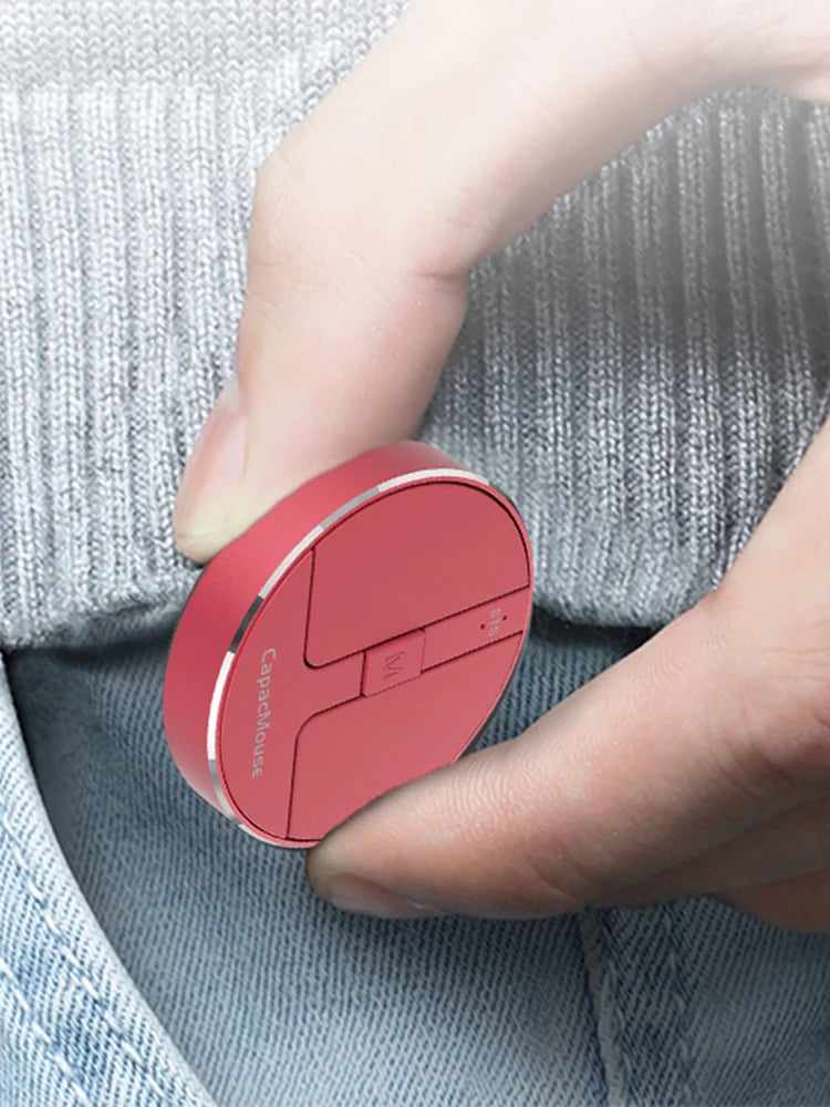 Ultra Thin Wireless Computer Mouse 3 Adjustable DPI Mini Capacitive Mouse Cordless Mice with USB Receiver for Laptop PC Computer