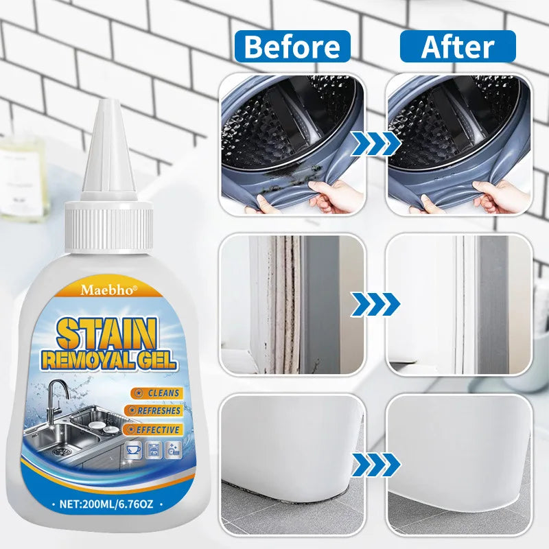 Washing Machine Cleaner Refrigerator Rubber Ring Mold Stain Remover Mildew Stain Gel Household Use Wall Tile Mold Remover Gel