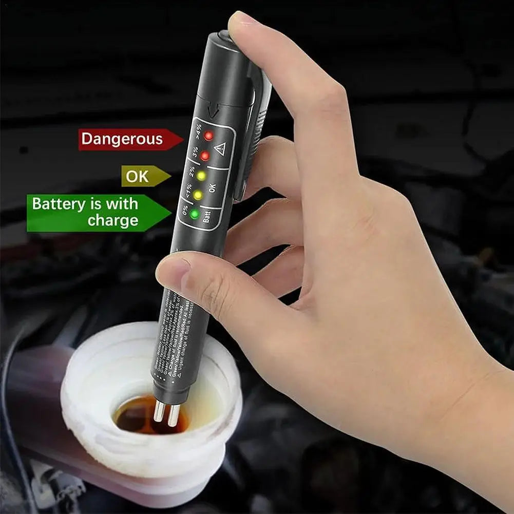 MINI Brake Fluid Tester Pen Automotive Universal DOT3/DOT4/DOT5 Testing 5 LED Brake Fluid Tester Car Diagnostic Tool