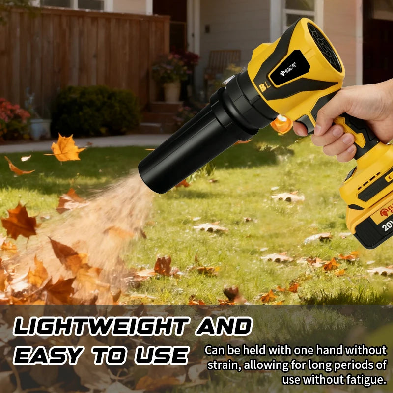 EDOG Brushless Electric Turbo Blower Long Tube Blower Jet Fan Handheld Leaf Blowing Snow Tool for Dewalt 20v Battery Pin
