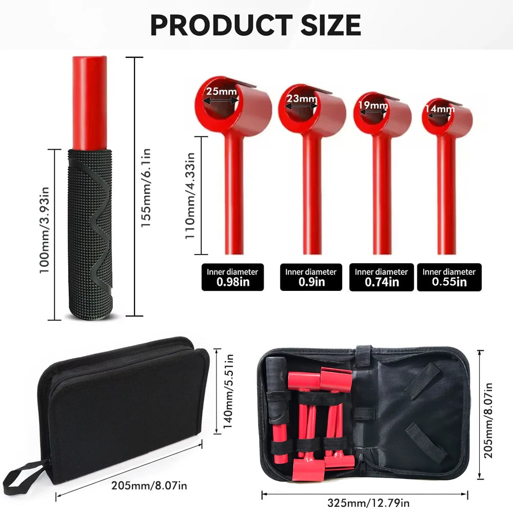 Hinge Adjustment Tool Set,9/13/15/18mm Multi-Size Door Cabinet Hinge Gap Repair Wrench Kit with Precision Tools, Autumn Home DI