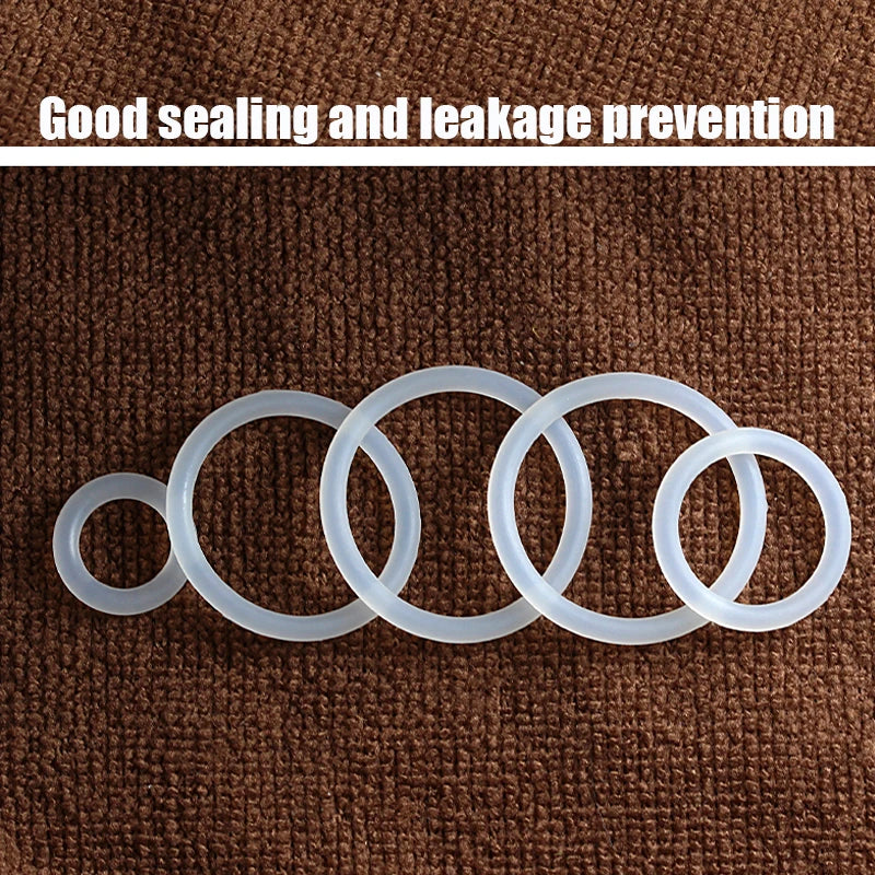 VMQ CS2.2mm CS2.4mm CS2.5mm White Silicone Sealing Ring Food Grade Silicone Insulation Shape Sealing O-ring Silicone Ring