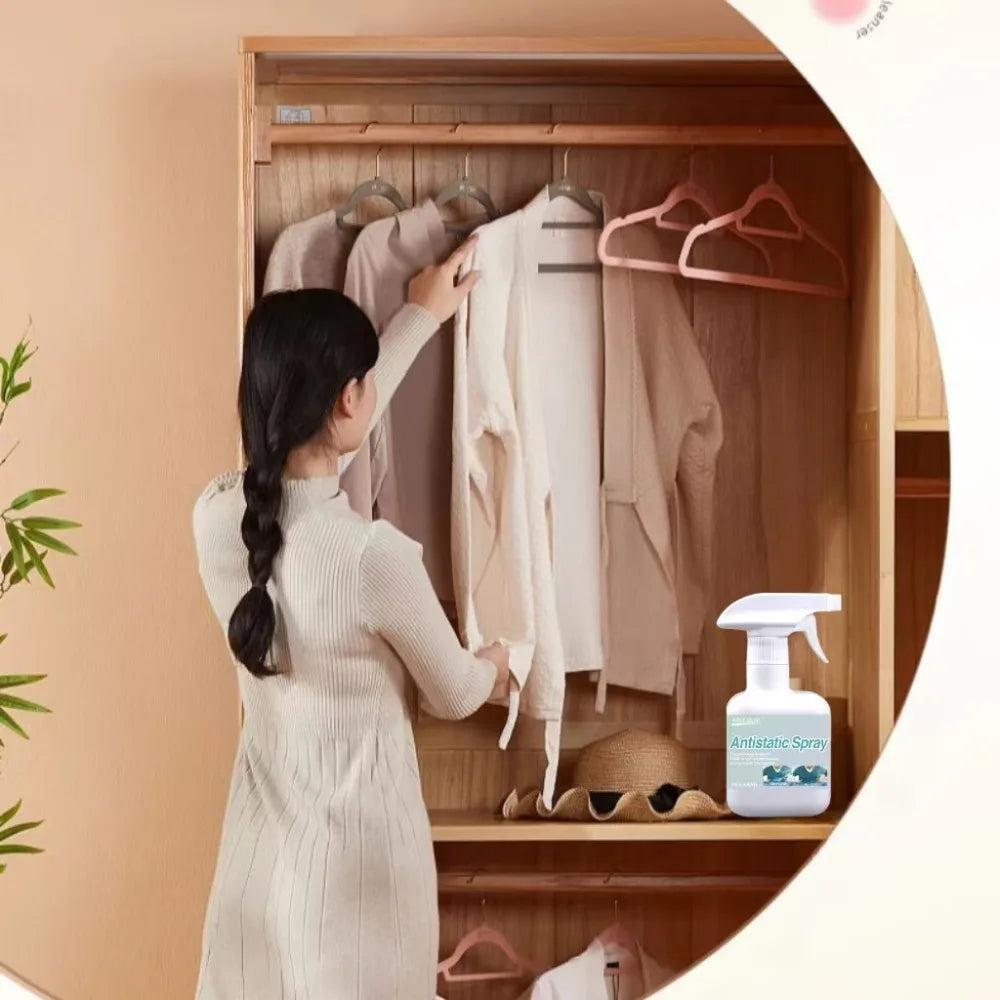 Antistatic Spray Household Clothing Down Jacket Comforter Remove Static Electricity Hair Spray Long-lasting Anti-static Spray