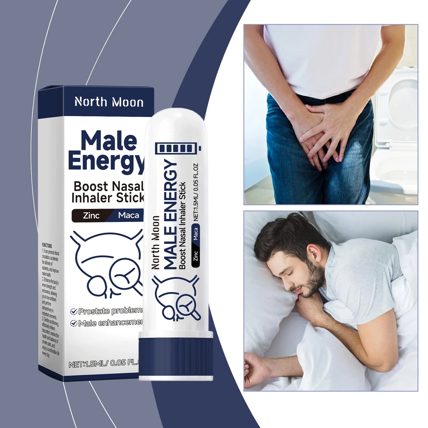 Men's Nursing Nasal Sniffing Stick Gentle Care Daily Nutrition Body Comfortable Inhalation Nasal Sniffing Stick jq&st