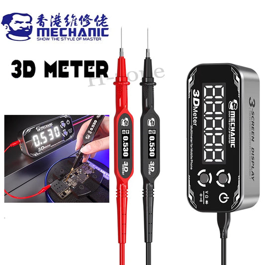 MECHANIC 3D Meter Vision Pen SHERLOCK V3.0 Inspection Car Digital Smart Multimeter Test with LCD Internal Screen Display Tool