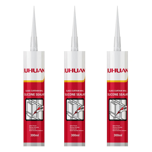 White Neutral Silicone Sealant for Curtain Wall Glass & Stainless Steel Construction Adhesive Leather Application
