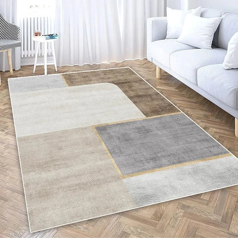Nordic Luxury Living Room Carpet Minimalist and Atmospheric Style Living Room Bedroom Mat Area Rug Moderne Home Dekoration