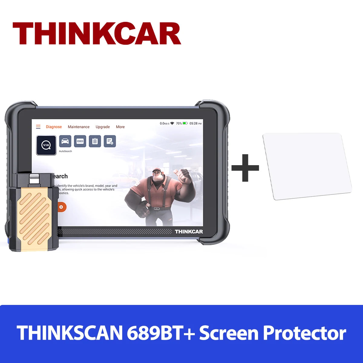 Lifetime Free Update THINKCAR THINKSCAN 689BT OBD2 Diagnostic Tool DOIP CAN FD All System Bi-directional ECU Coding 34 Resets