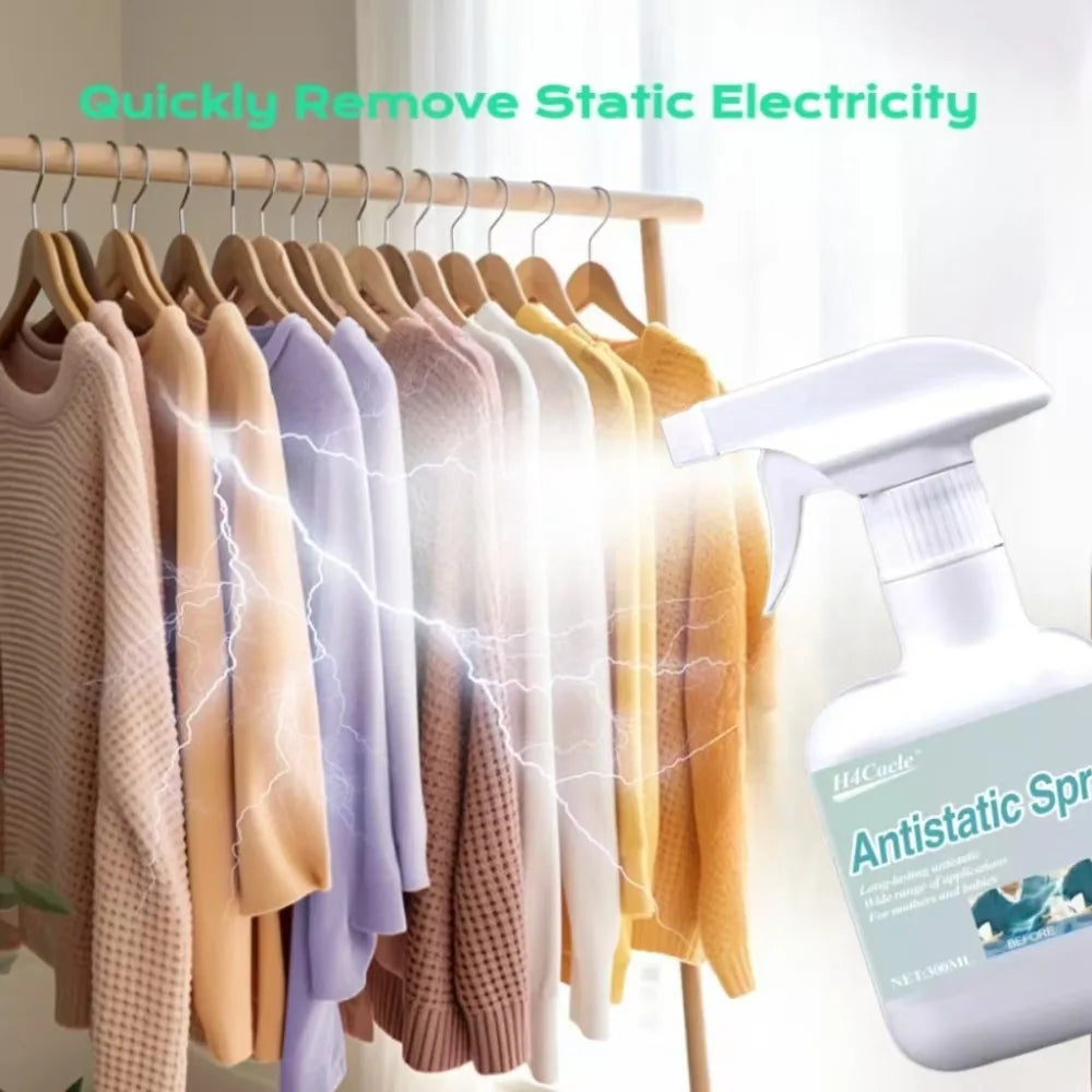 Antistatic Spray Household Clothing Down Jacket Comforter Remove Static Electricity Hair Spray Long-lasting Anti-static Spray
