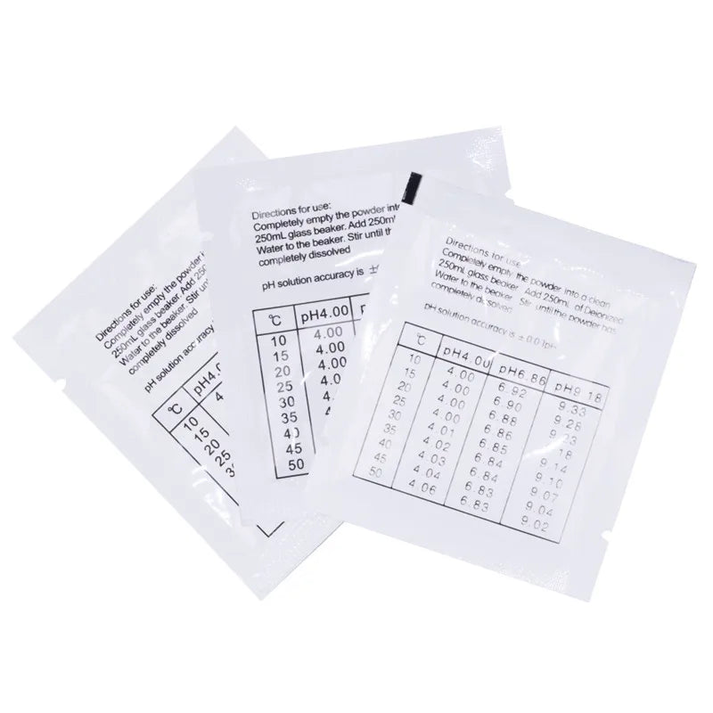 Yieryi 15 Pack pH Buffer Powder 4.01/6.86/9.18 for pH Meter Calibration, Universal pH Tester Calibration Solution Powder Packets